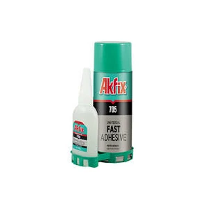 AKFİX GA-060 ( ORTA 200ML+50GR ) HIZLI YAPIŞTIRICI *24