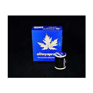 ALTINYAPRAK ( 6PCS ) ( SİYAH ) ( 900 MT ) DİKİŞ İPLİK*100