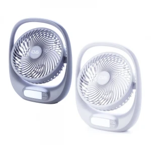 CVS DN-91026 ( USB ŞARJLI & IŞIKLI ) PORTATİF MASA ÜSTÜ VANTİLATÖR ( 3 KANAT & 180° AYARLI & 3 KADEMELİ HIZ )*6