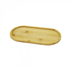 DMR HOME DMR-5084 ( OVAL ) AHŞAP BAMBU YAĞDANLIK ALTLIK ( 12X23CM )*144