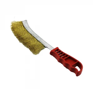 EMKA-181 STEEL WLER BRUSH ( YAN MODEL ) TEL FIRÇA ( PLASTİK SAPLI )*15X20