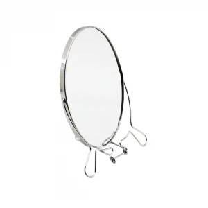 FASHION MIRROR YAKUT-11311 ( 7" ) ( OVAL ) METAL ÇERÇEVE ÇİFT YÖNLÜ MAKYAJ AYNASI*12X8
