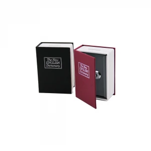 HOMESAFE BOOKSAFE DEMİRHAN DG-1836 (KÜÇÜK & 114X80X45MM) ( KİTAP MODELİ ) KİLİTLİ KASA & KUMBARA*48