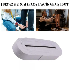 BEYAZPAÇA LASTİK GENİŞ 10MT- 2.5CM
