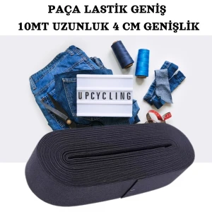 PAÇA LASTİK YASSI GENİŞ 10MT-4CM