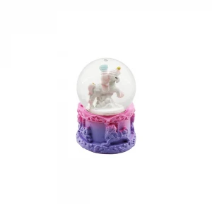 LK LOVE SNOW BALL DMR-4731 ( MİNİ BOY ) ( TAY & UNİCORN ) CAM FANUS KAR KÜRESİ ( PİLLİ & IŞIKLI )*192