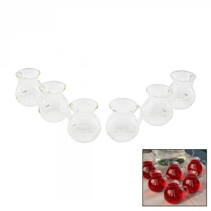 NEWLİFE CLKN-2122 ( 6PCS ) ( 200ML ) ( TERMİSİL & ISIYA DAYANIKLI ) KULPLU TOMBUL CAM BARDAK (BOROSİLİKAT)*12=K