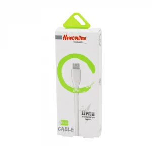 NEWONLİNE NW-IPH-KB ( İPHONE & USB ) CEP TELEFON & DATA ŞARJ KABLOSU ( 2.4A & 1MT )*200