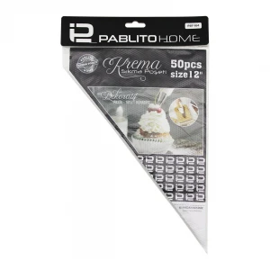 PABLITO HOME PBT-164 ( 12" ) ( 50PCS ) ( NAYLON ) KREMA SIKMA POŞETİ TORBASI*200