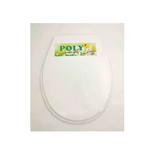 POLY ET-011 BEYAZ YUMUŞAK KLOZET KAPAK BÜYÜK PUF*17