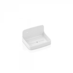 QLUX L-00645 ZEN KATI SABUNLUK ( BEYAZ SERT PLASTİK ) ( YAPIŞKANLI & DUVARA MONTE )*48