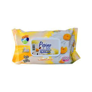 SUN FRESH PEPİNO ( 100PCS ) ISLAK MENDİL ( PLASTİK KAPAKLI )*24=K