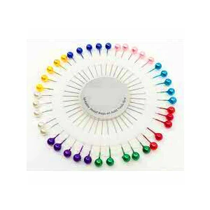 TAKSUN MLS-6038 RENKLİ YUVARLAK DİSK ( 40PCS ) BAŞÖRTÜ İĞNESİ*36X40