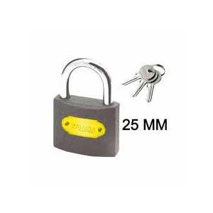 TUĞRA ÇELİK ( 25MM & GRİ ) ASMA KİLİT*12X50