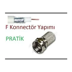 ULBAY ULB-001 ( EF ) ( VİDA ) ( 100PCS ) UYDU KONNEKTÖR*1X100