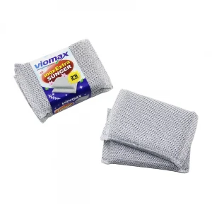 VİOMAX TM-785 ( 2PCS ) ( İNOX EXTRA ) TEMİZLİK & BULAŞIK SÜNGERİ*24X10