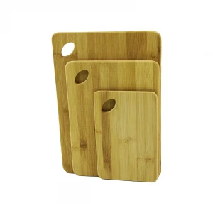 YAKUT-11427 ( 3LÜ SET ) AHŞAP BAMBU KESİM PANOSU ( YANDAN KULPLU ) ( 14X22CM & 21X29CM & 24X35CM )*12