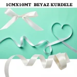 AKEL ( 1CMX10MT) BEYAZ KURDELE