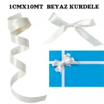 AKEL ( 1CMX10MT) BEYAZ KURDELE