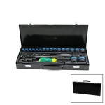 CR-V (24PCS) (1/2") DR SOCKET SET (SİYAH) (LOKMA & SOKET & ADAPTÖR & CIRCIR KOLU) (CHROME VANADIUM) (METAL ÇANTALI)*7