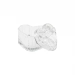 DELİ GLASS DL-0006 YAKUT-12264 ( KALP ŞEKİL & KURDELA KAPAKLI ) ( CAM ) ŞEKERLİK ( 125ML )*48