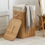 BAMBU HASIR KİRLİ ÇAMAŞIR SEPETİ