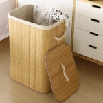 BAMBU HASIR KİRLİ ÇAMAŞIR SEPETİ