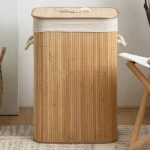 BAMBU HASIR KİRLİ ÇAMAŞIR SEPETİ