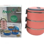 FRESHBOX ( KOYU PEMBE ) ( 3LÜ ) SEFER TASI SAKLAMA KABI ( 1.8LT )*24