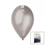 GEMAR GM-110-#38 ( METALİK & GÜMÜŞ & SİLVER ) BALON ( 11'' & 28CM ) ( 100PCS )*1X50