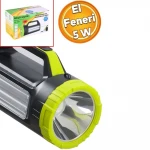 2İN1 ( 30W & 10W COB LED ) USB & OTO ŞARJLI EL FENERİ PROJEKTÖR