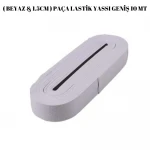 BEYAZPAÇA LASTİK YASSI GNİŞ 10MT-1.5 CM