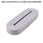 BEYAZ PAÇA LASTİK YASSI GENİŞ 10MT-2CM