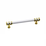 İBİCO-949 ( 16CM ) ( YÜZÜK ALTIN & KULP BEYAZ ) BORU ÇEKMECE KULP*10X5