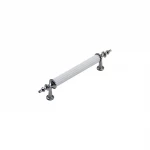 İBİCO-959 ( 9.6CM ) ( ZİRVE ) ( BEYAZ & KROM ) BORU KULP*10X5