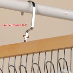 KRAVAT & BAŞÖRTÜ ASKISI 8 METAL KOLLU & AHŞAP SAPLI & DÖNEBİLEN METAL ASKI UÇLU