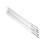 İBİCO T-200 ( TAVUK & KANAT ) ( BURGULU & DAR YASSI & 60CM ) METAL MANGAL ŞİŞİ*100X5