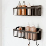 BANYO & MUTFAK ORGANİZERİ PLASTİK YAPIŞKAN ASKILIKLI & SİYAH-BEYAZ
