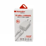 NEWONLİNE PD WALL CHARGER NW-CTOC-SET ( TYPE-C & TYPE-C ) EV BAŞLIK & KABLO SET ( HIZLI ) ( 25W )*100