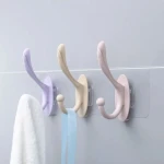 6 KOLLU ŞEFFAF YAPIŞKANLI RENKLİ PLASTİK ASKI TAK & ÇIKAR ASKI KOLLU