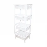 ORGANİZERS ORG-79 4 KATLI SEPET DÜZENLEYİCİ & RAF ÜNİTESİ TEKERLEKLİ ( 400X295X960MM )*10