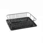 ORSA-968 (SİYAH) TEZGAH ÜSTÜ (METAL) TABAKLIK & BULAŞIKLIK (PLS.TABAK=29.5X37CM & ÜRÜN=27X35CM)*4=K