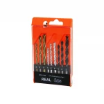 REAL ÖZS-1004 LRD-16 ( 9PCS ) MATKAP UCU SETİ ( BETON &  METAL & AHŞAP & 5-6-8MM )*100