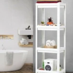 SHELF UNİT OMBEG OM-1016-0530 ( 4 ( ÇUKUR ) RAFLI & BEYAZ ) ( DİKDÖRTGEN ) RAF ÜNİTESİ PLASTİK*6