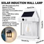 SOLAR SENSÖRLÜ APLİK DUVAR LAMBASI - DIŞ MEKAN