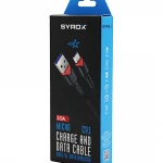 SYROX C91 PLUS ( MICRO ) USB ( ÖRGÜLÜ ) MİKRO SAMSUNG 2.0A ŞARJ & DATA KABLOSU*320