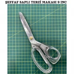 TAKSUN ( 9 İNC ) TERZİ MAKASI ŞEFFAF SAPLI