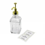 YAKUT-11303 ( KARE ) ŞEFFAF CAM SIVI SABUNLUK 500ML*18