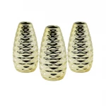 YAKUT-9527-6 ( DAR AĞIZ & MİNİ=11.5CM ) ( GOLD ) ( SERAMİK ) DEKORATİF VAZO*12X12